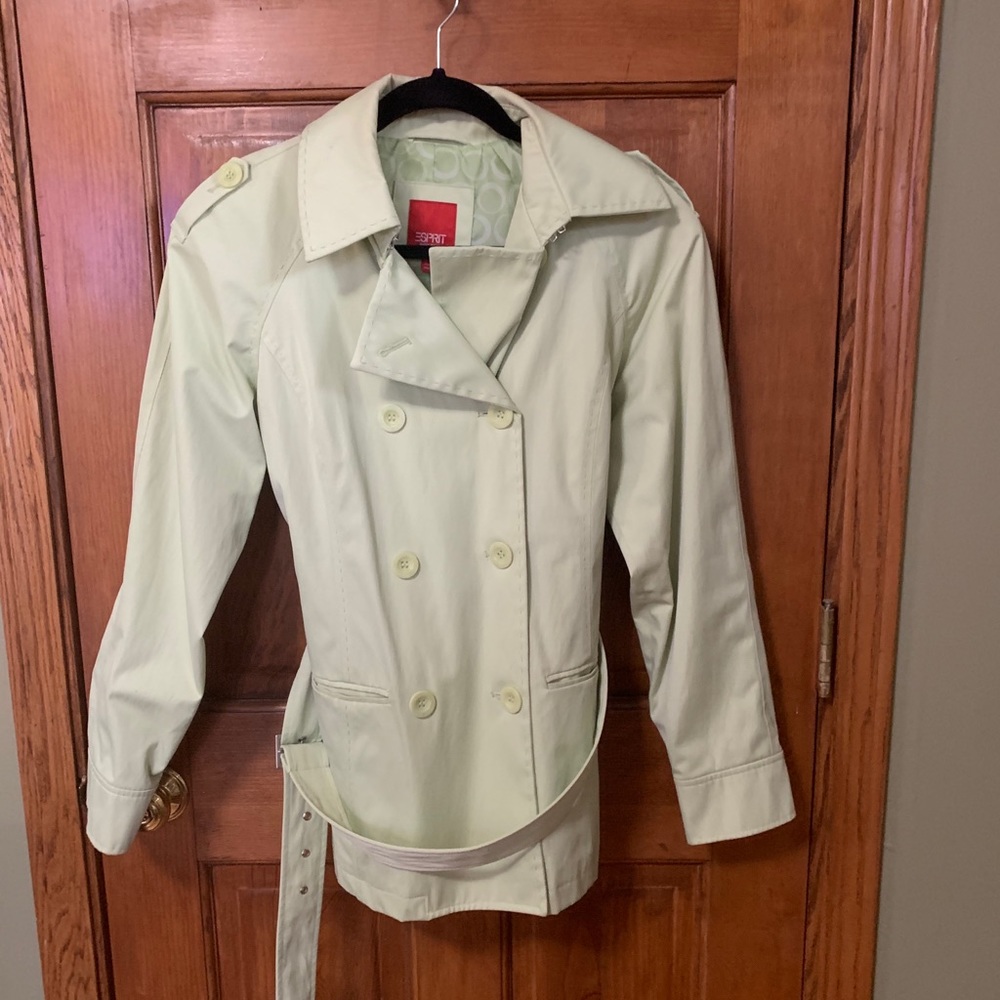 Vintage Green ESPRIT Rain Coat